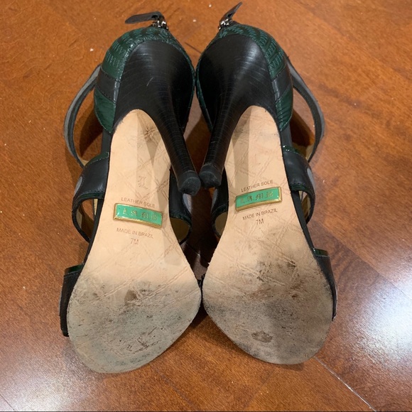 L.A.M.B. Noel Grey Green & Black High heels. - Picture 4 of 8